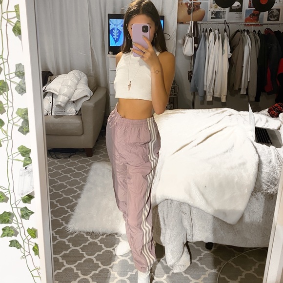 LAVENDER ADIDAS TRACKPANTS🌸